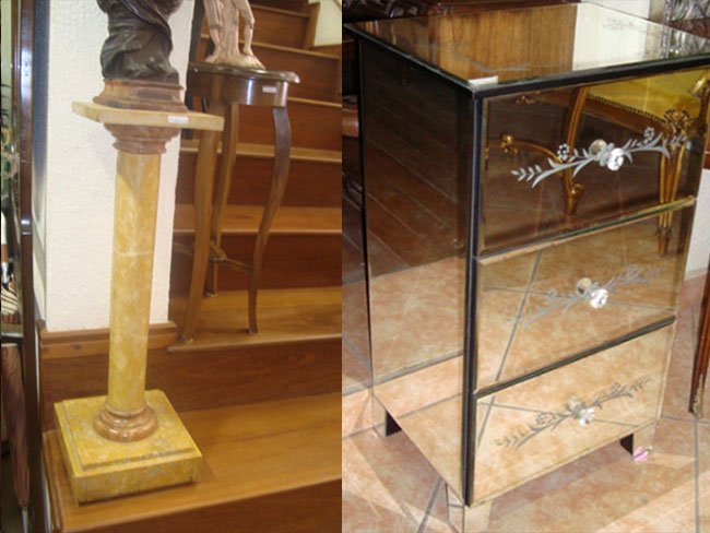 Antiquário com Mesas e Cômodas Antigas em Pinheiros SP
