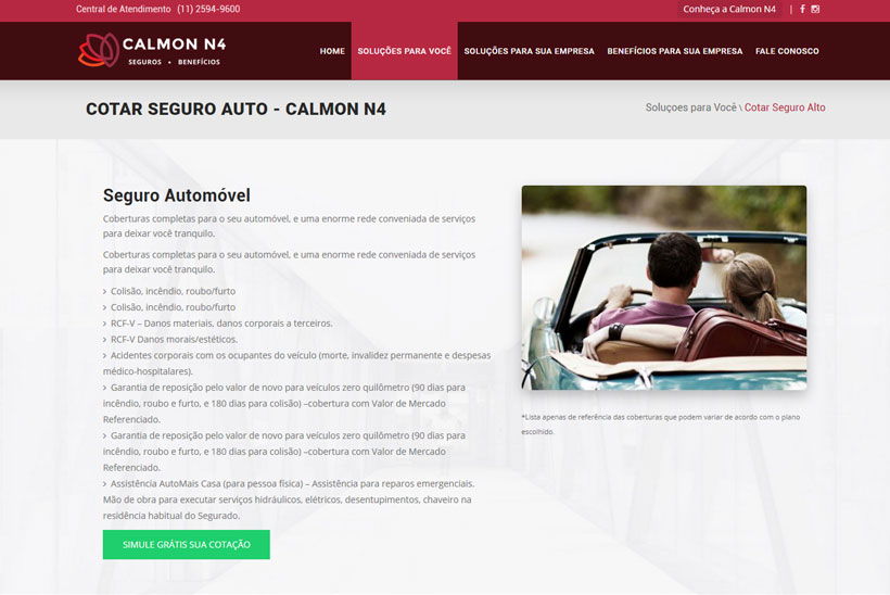 Criação de Site Calmon N4 Criação de Site Calmon N4