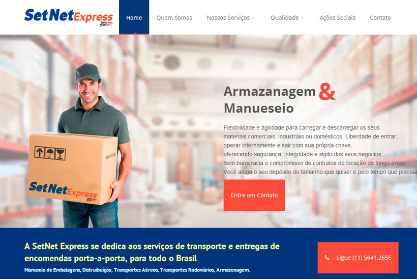 Criação de Site com SEO para Set Net Express Criação de Site com SEO para Set Net Express
